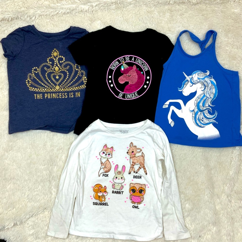 Bundle of girls shirts
